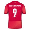 Camiseta de fútbol Polonia Lewandowski 9 Segunda Equipación Euro 2024 - Hombre